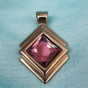 Lia Sophia purple slide pendant